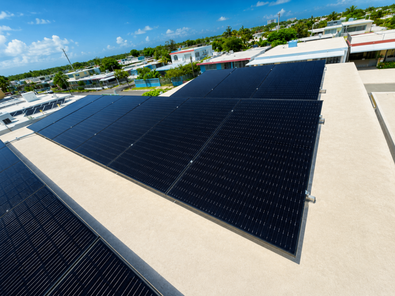 Paneles solares instalados por JUAPI Energy